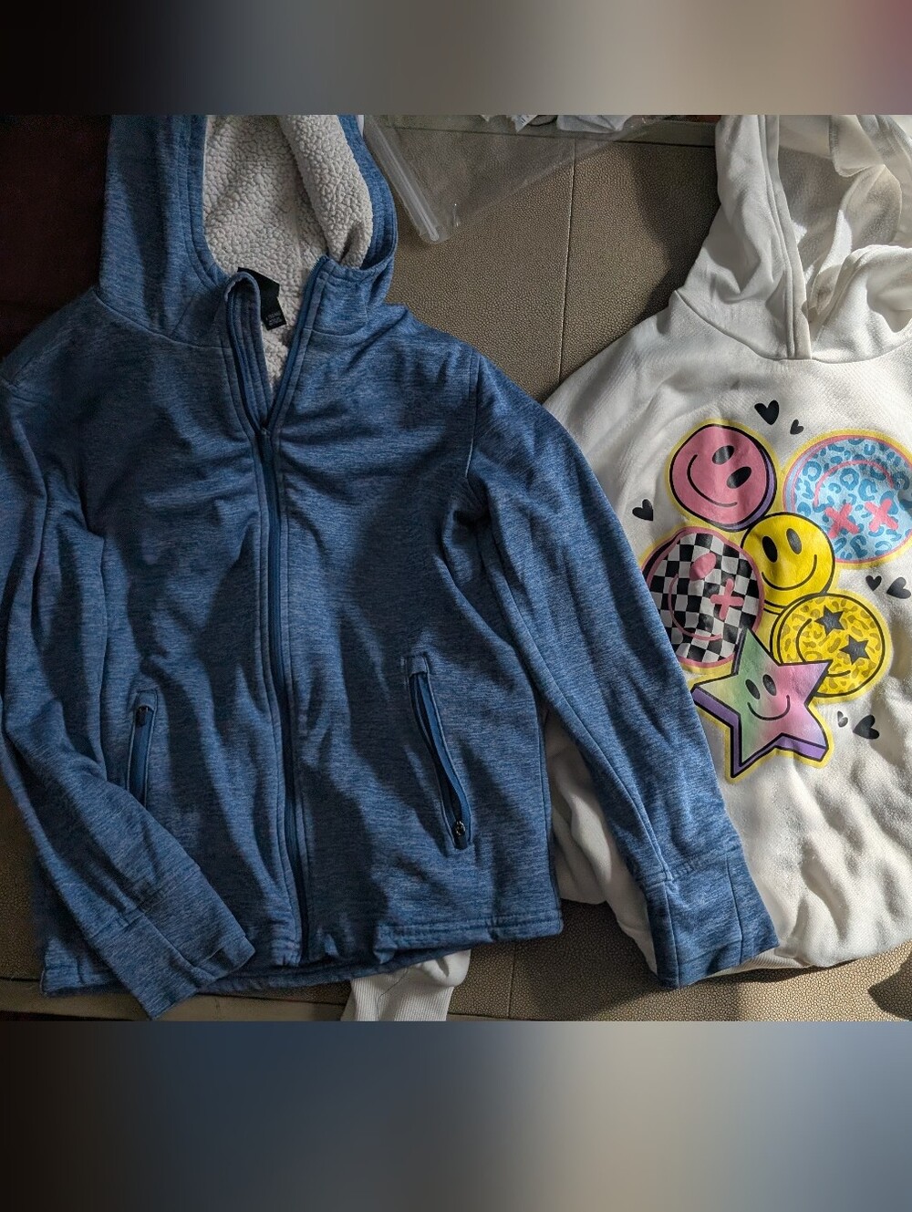 all in motion Bundle Pastel Blue Lavender Watercolor Hooded Windbreaker Kids Lar